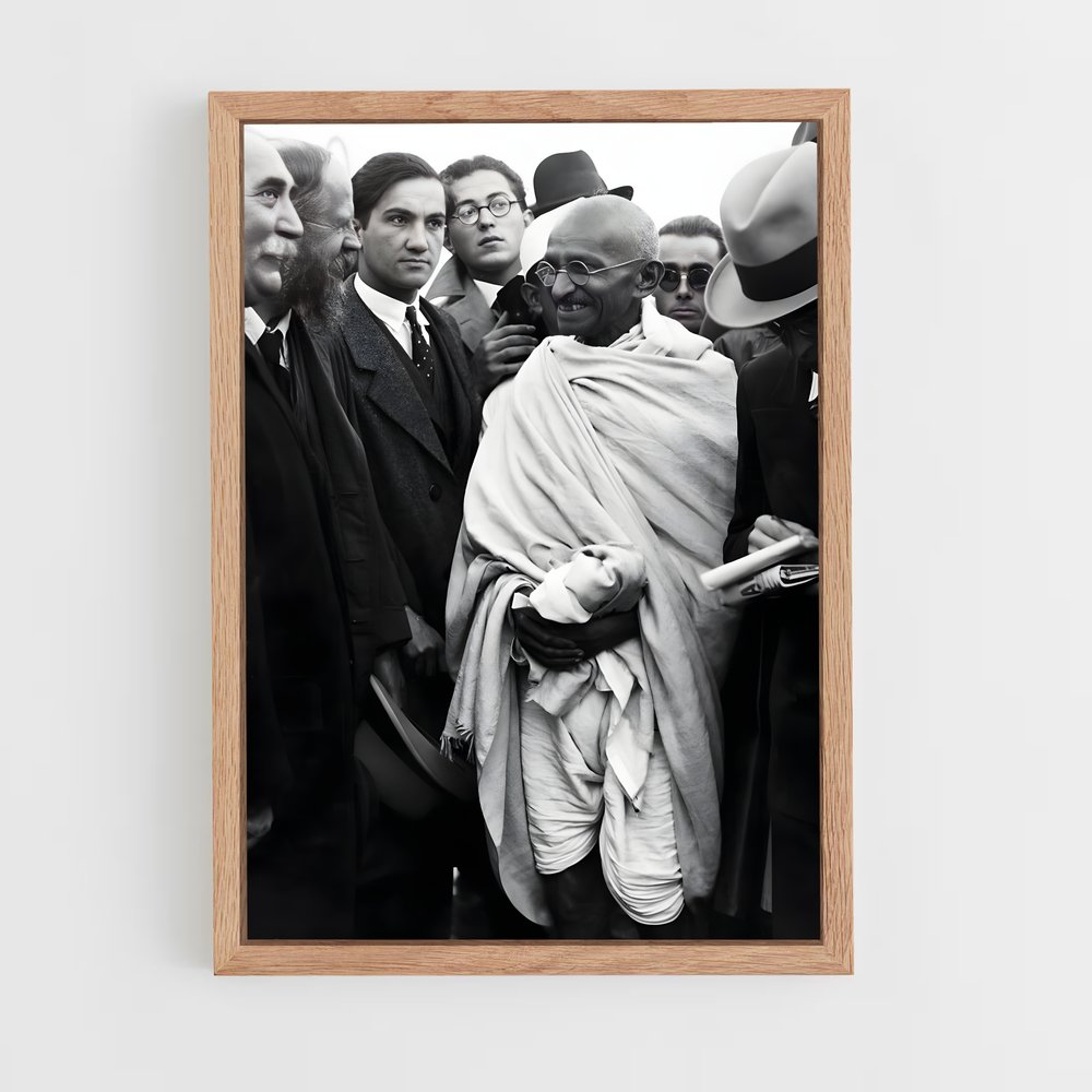 gandhi-4 cadre Bois clair