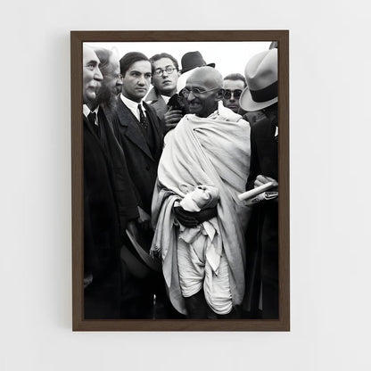 gandhi-4 cadre Bois foncé