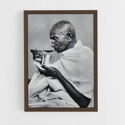 gandhi-7 cadre Bois foncé
