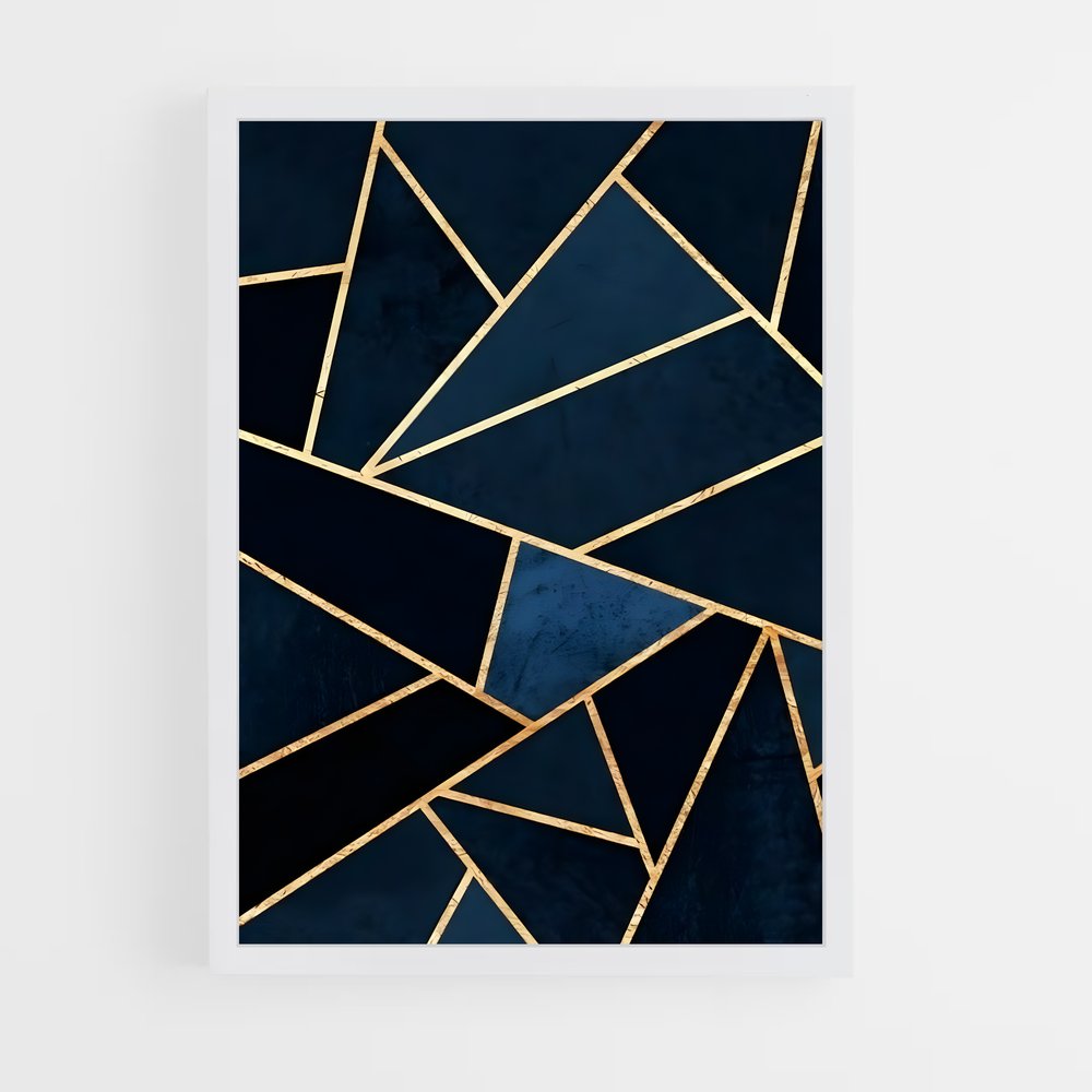 geometric-1 cadre Blanc