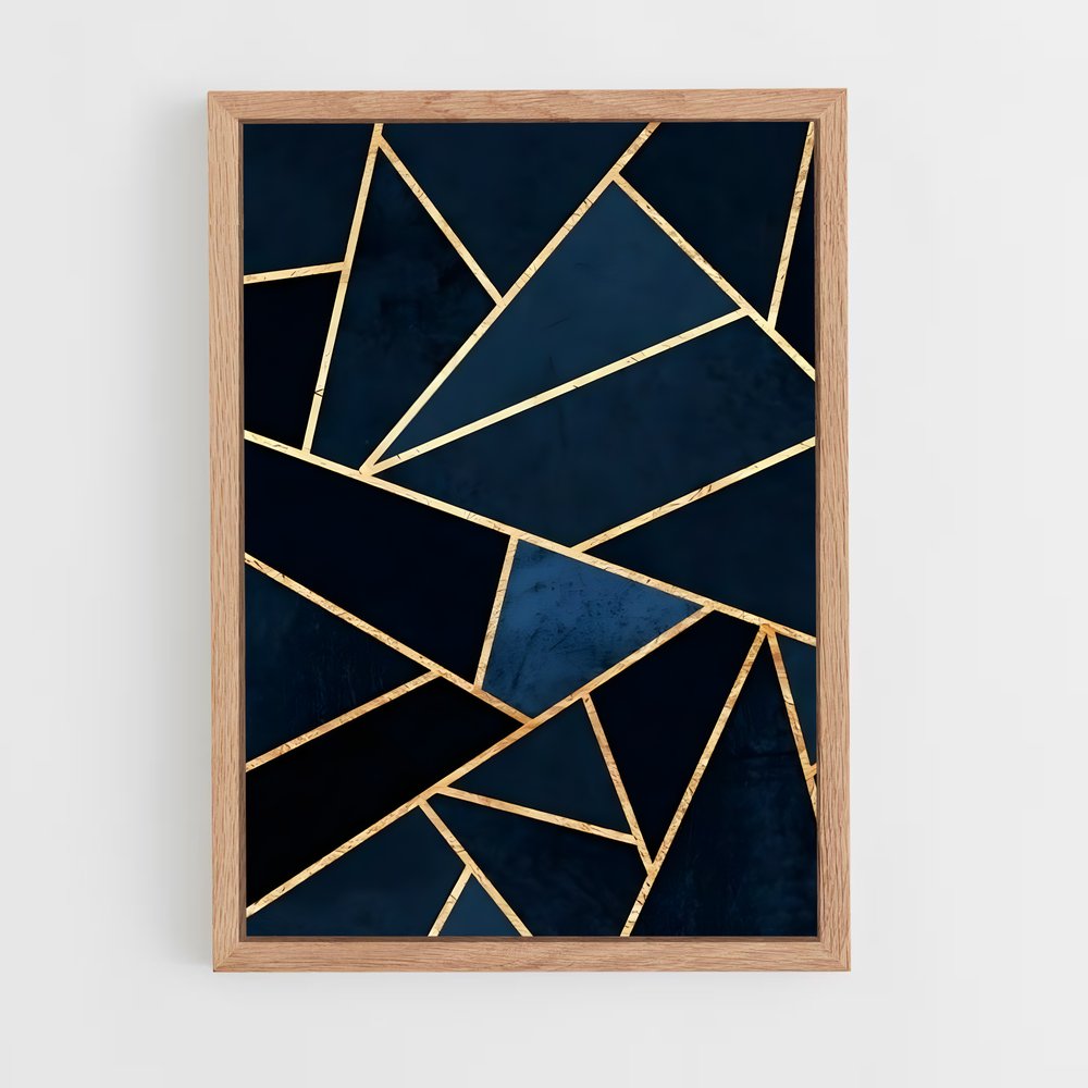 geometric-1 cadre Bois clair