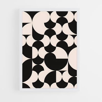 geometric-3 cadre Blanc