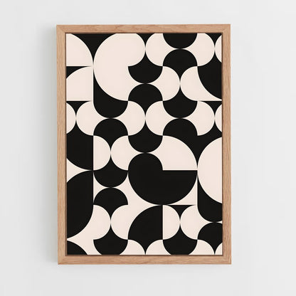 geometric-3 cadre Bois clair