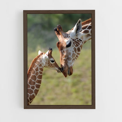giraffe-1 cadre Bois foncé
