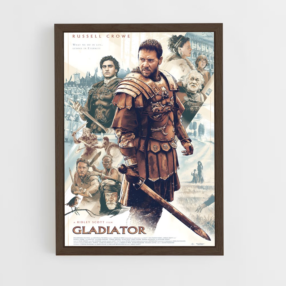 gladiator-6 cadre Bois foncé