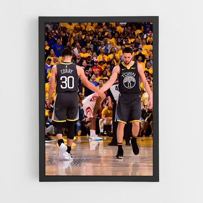 golden-state-warrior-3 cadre Noir