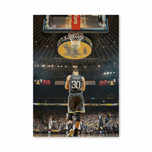 Poster Golden State Warrior Noir