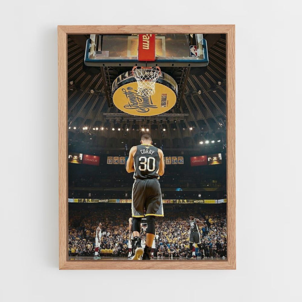 Poster Golden State Warrior Noir