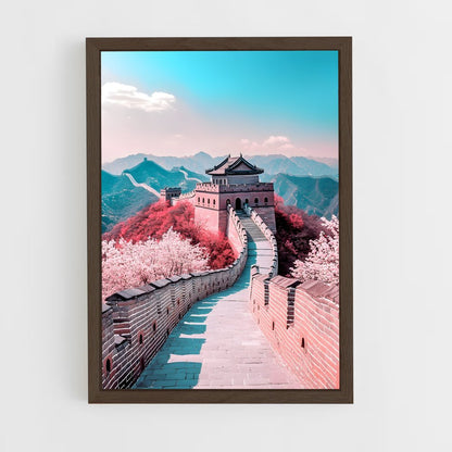 great-wall-of-china-17 cadre Bois foncé
