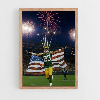 green-bay-packers-1 cadre Bois clair