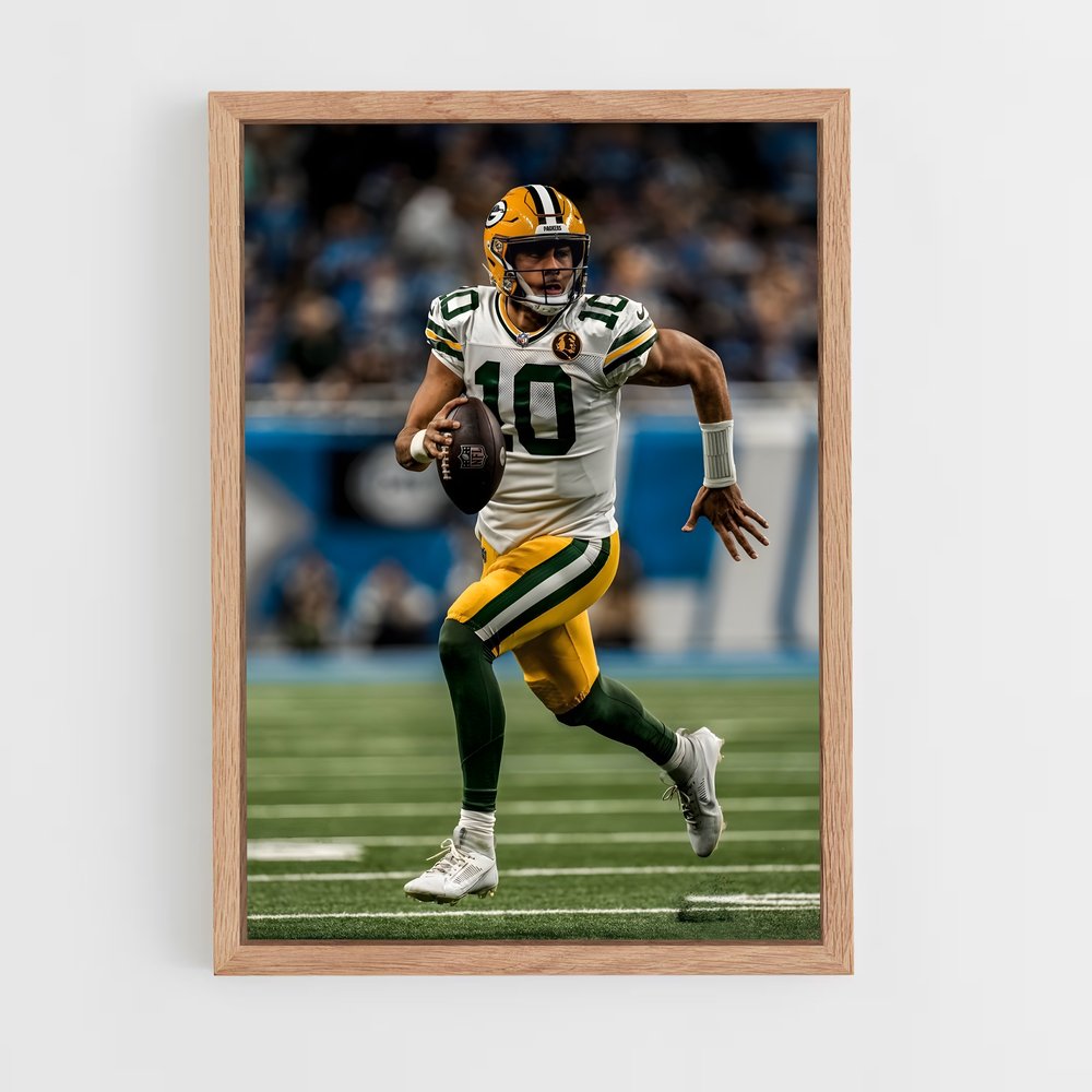 green-bay-packers-4 cadre Bois clair