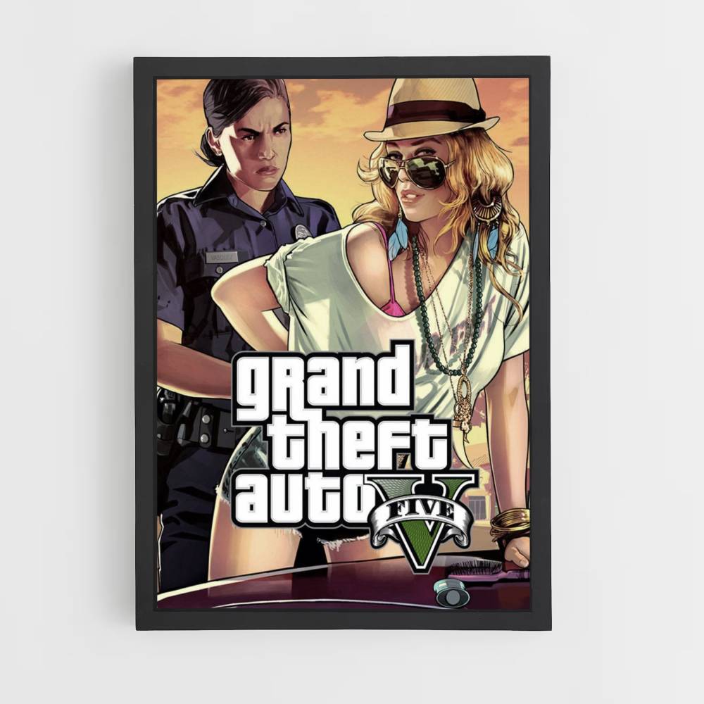 Poster GTA V Femme