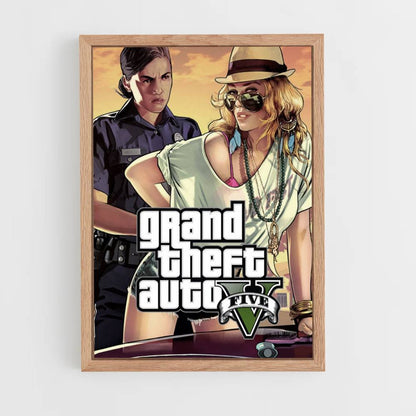 Poster GTA V Femme