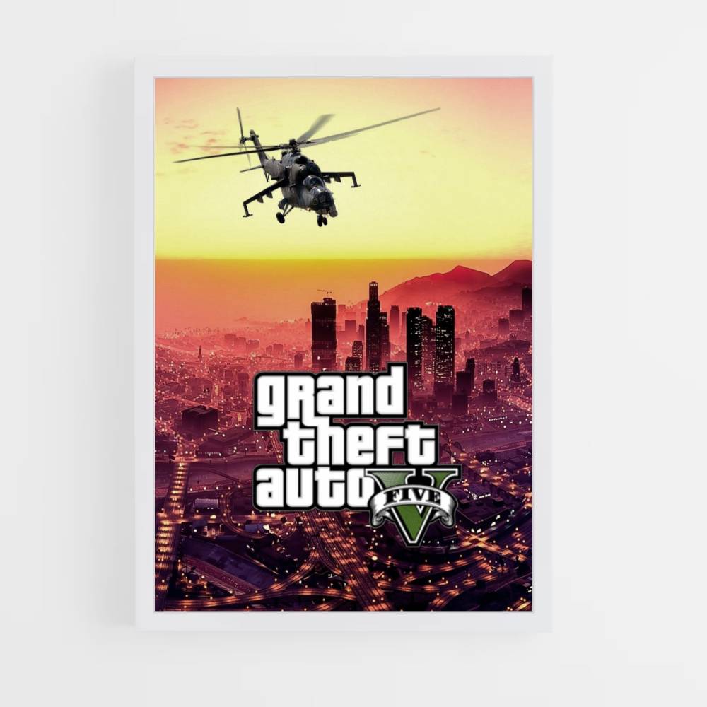 Poster GTA Hélicoptère