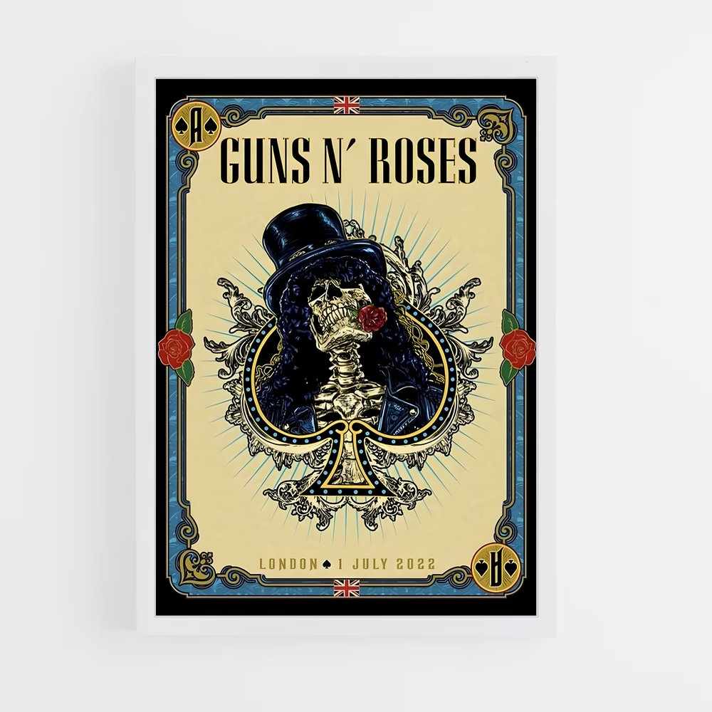 guns-n-roses-10 cadre Blanc