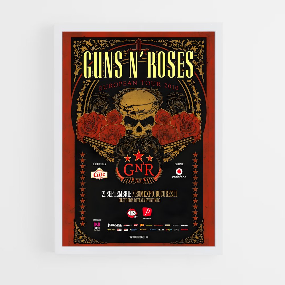 guns-n-roses-11 cadre Blanc