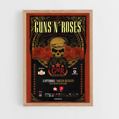 guns-n-roses-11 cadre Bois clair