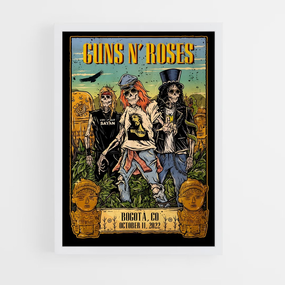 guns-n-roses-17 cadre Blanc