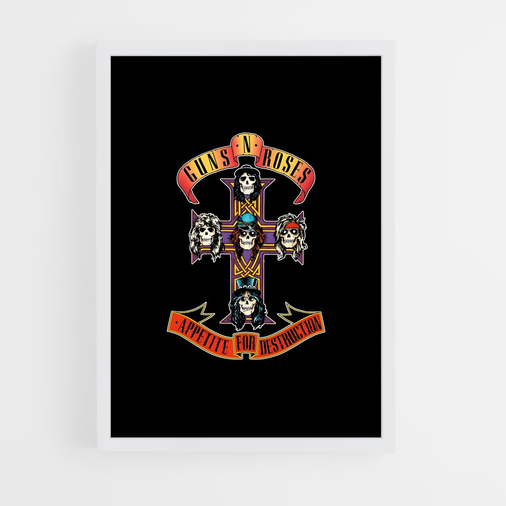 guns-n-roses-2 cadre Blanc
