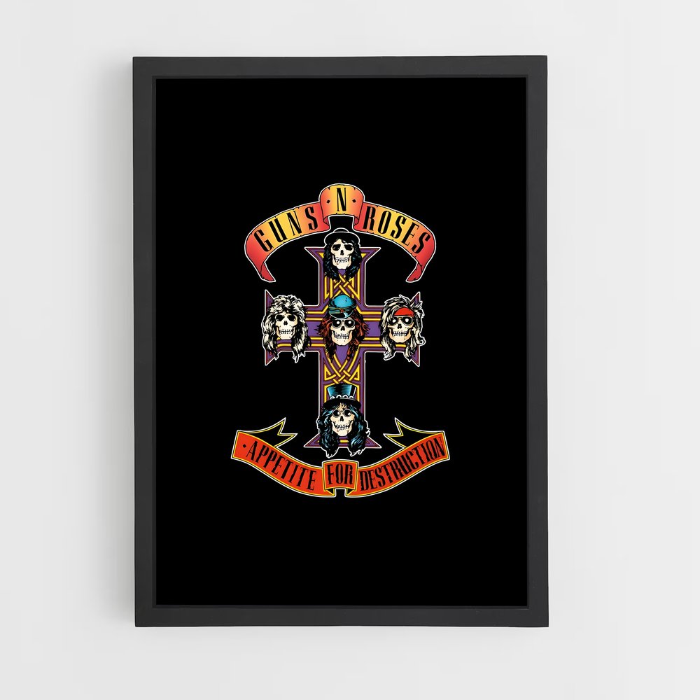guns-n-roses-2 cadre Noir
