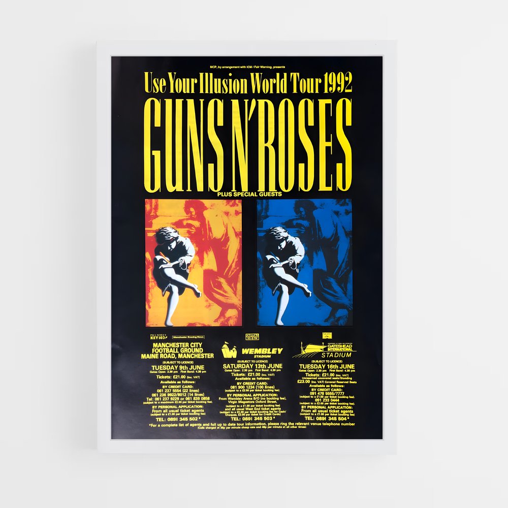 guns-n-roses-20 cadre Blanc
