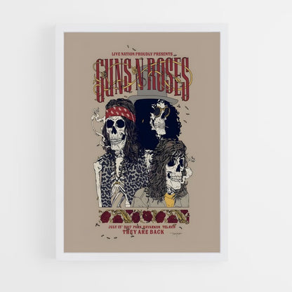 guns-n-roses-3 cadre Blanc