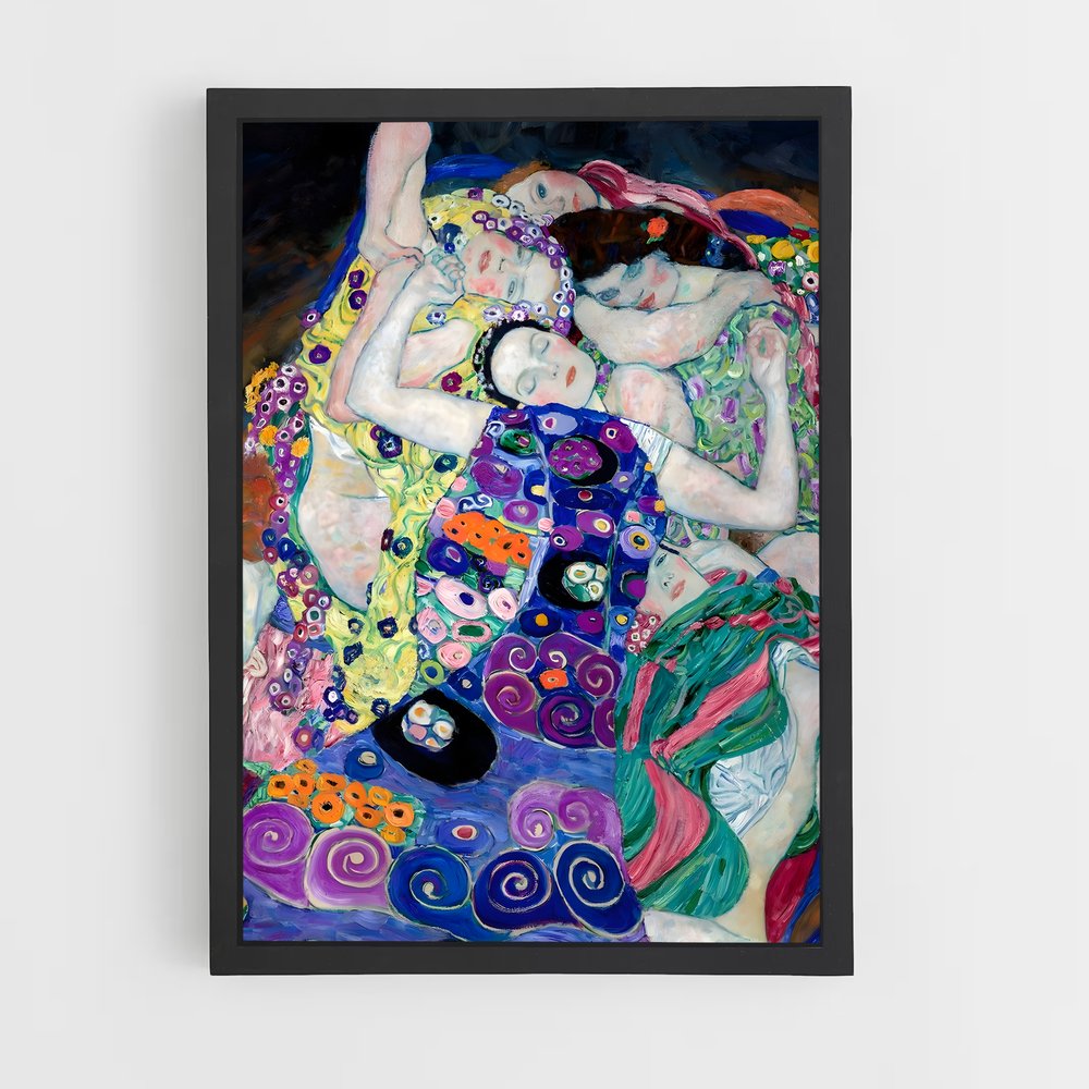 gustav-klimt-5 cadre Noir
