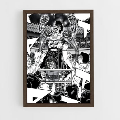 hajime-no-ippo-12 cadre Bois foncé