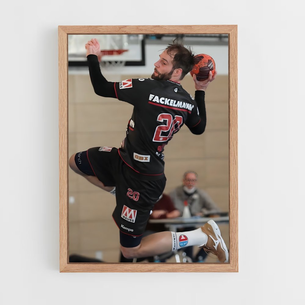 handball-10 cadre Bois clair
