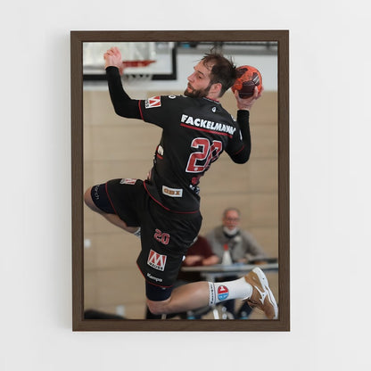 handball-10 cadre Bois foncé