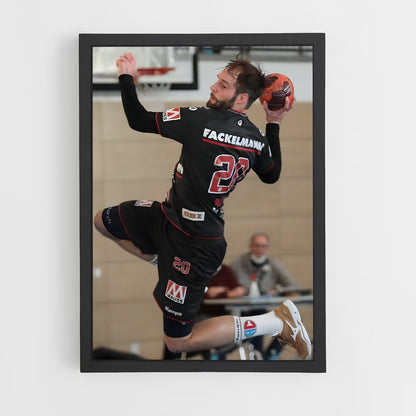 handball-10 cadre Noir
