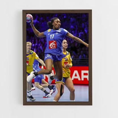 handball-2 cadre Bois foncé
