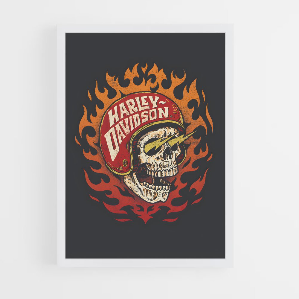 harley-davidson-3 cadre Blanc