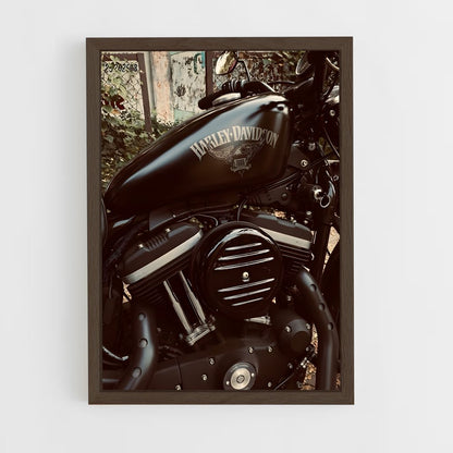 harley-davidson-4 cadre Bois foncé