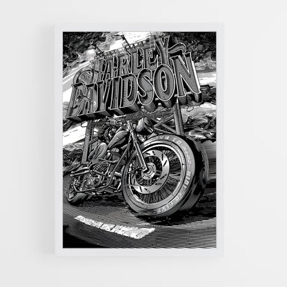 harley-davidson-8 cadre Blanc