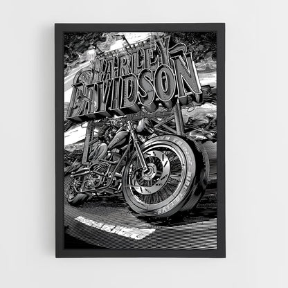 harley-davidson-8 cadre Noir