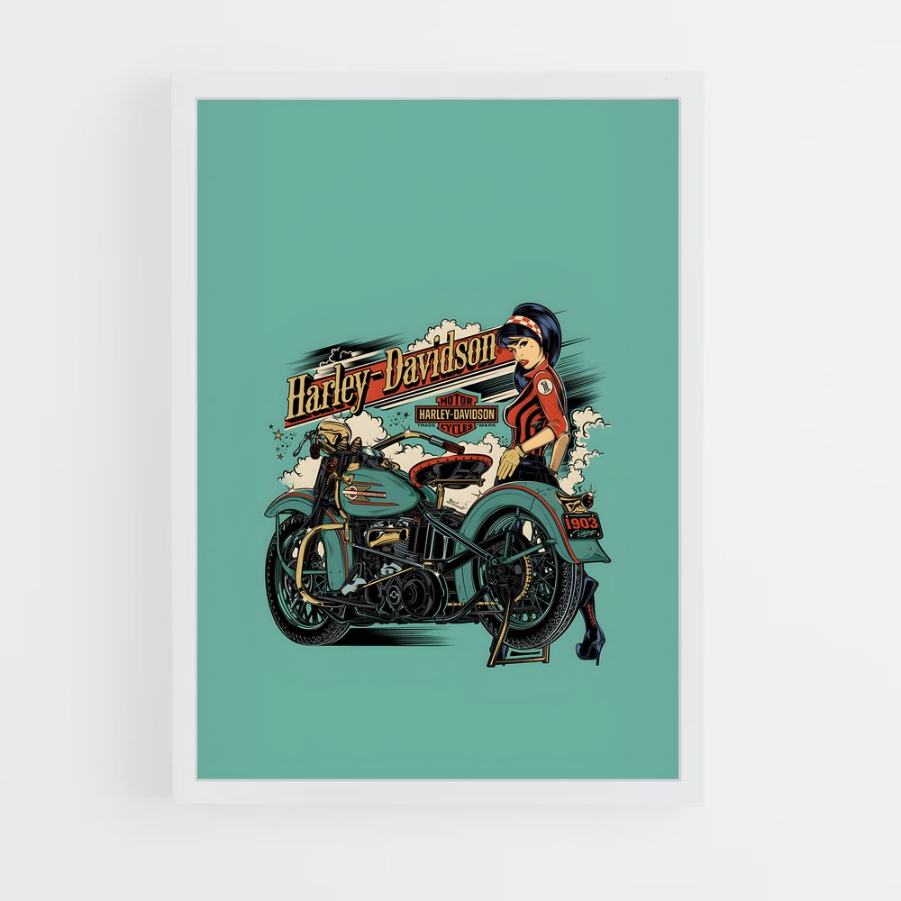 harley-davidson-9 cadre Blanc