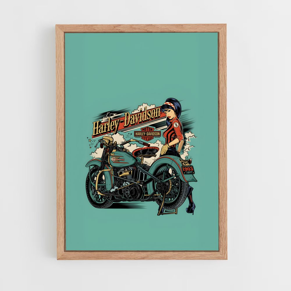 harley-davidson-9 cadre Bois clair