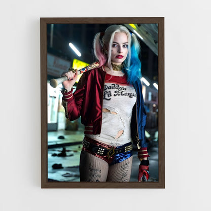harley-queen-1 cadre Bois foncé