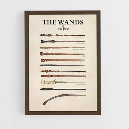 harry-potter-14 cadre Bois foncé