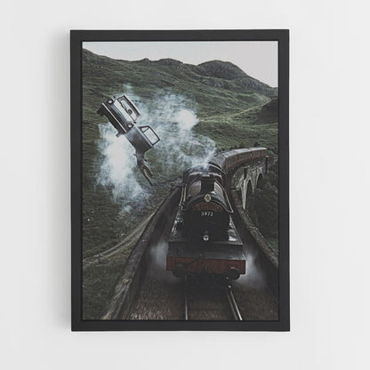 Poster Harry Potter Voiture Volante