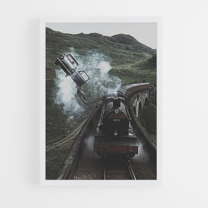 Poster Harry Potter Voiture Volante