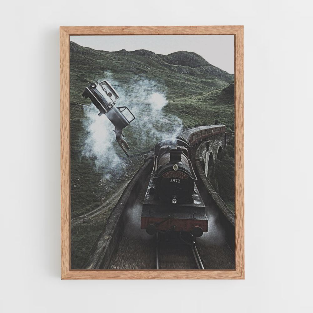 Poster Harry Potter Voiture Volante