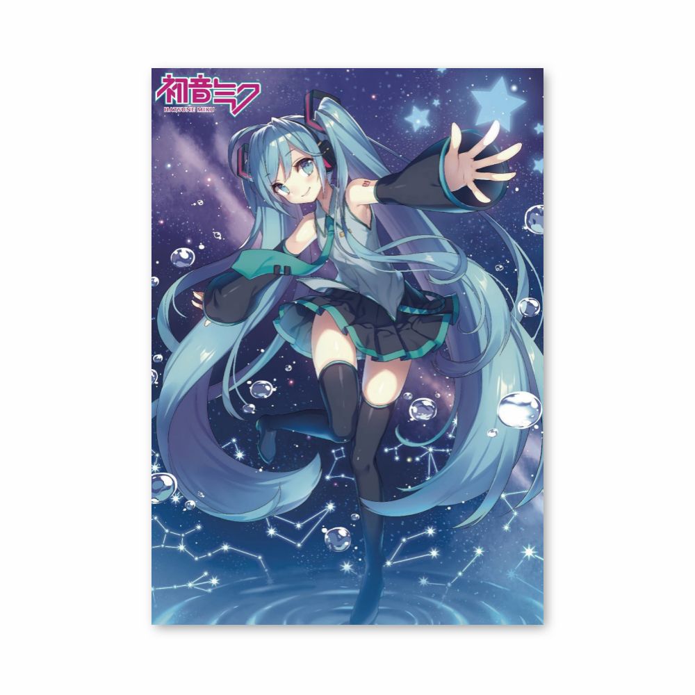 Poster Hatsune Miku Bleu