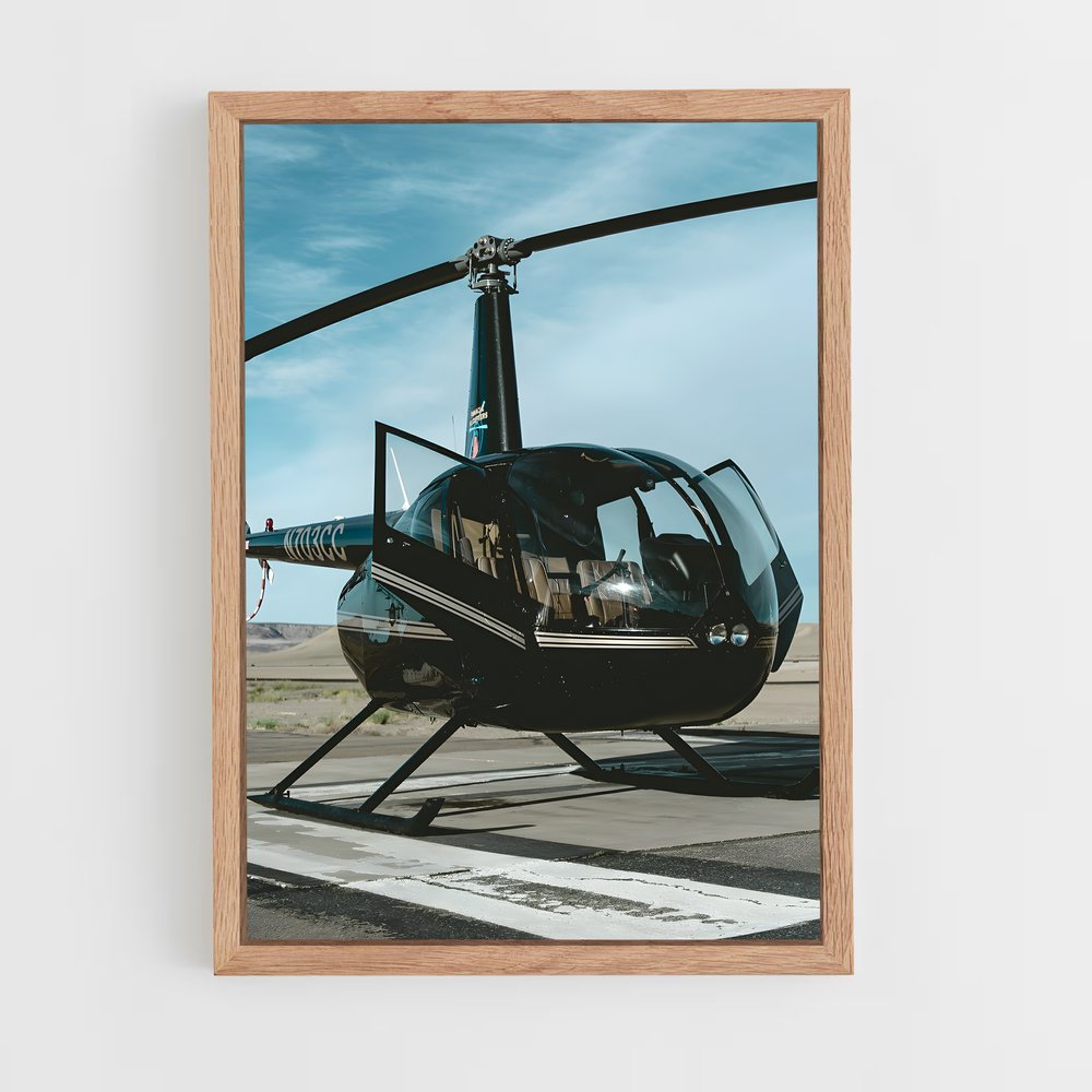 helicopter-5 cadre Bois clair