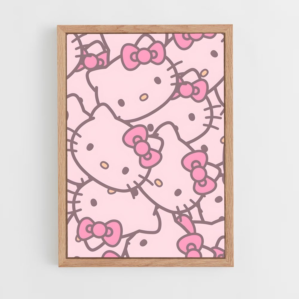 hello-kitty-11 cadre Bois clair