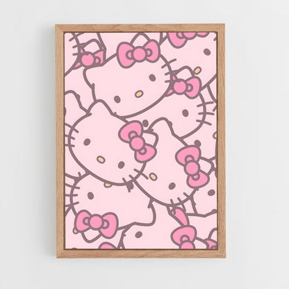 hello-kitty-11 cadre Bois clair