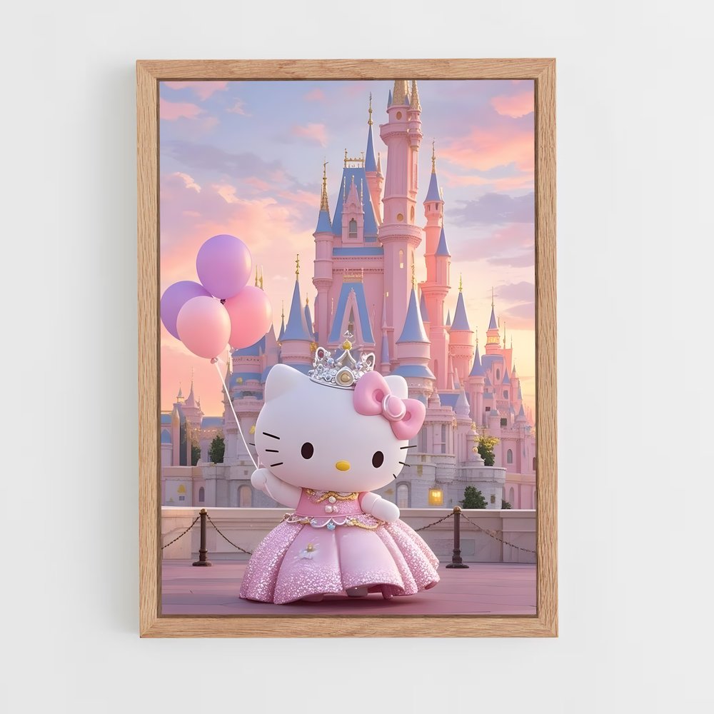 hello-kitty-14 cadre Bois clair