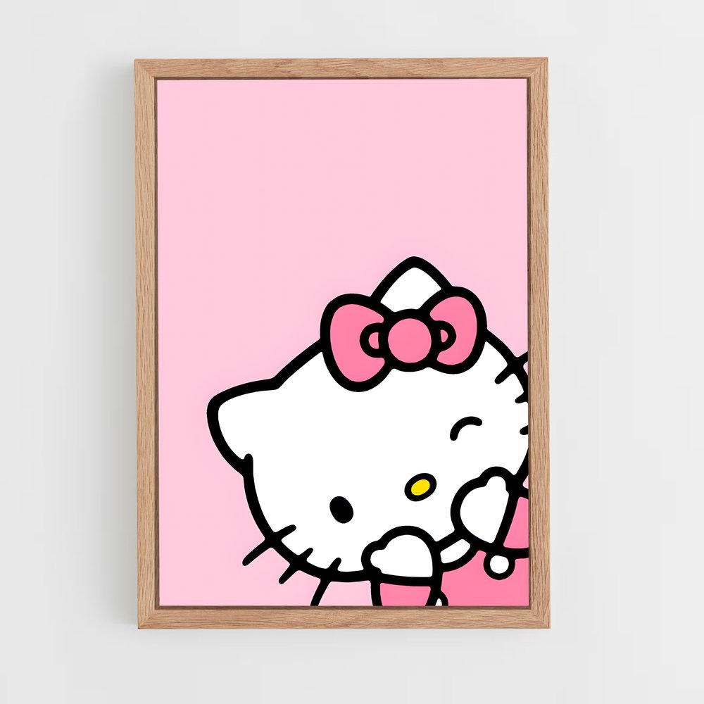 hello-kitty-16 cadre Bois clair