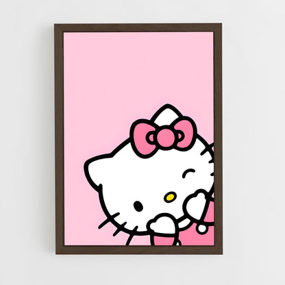 hello-kitty-16 cadre Bois foncé